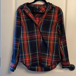 barely worn J Crew tartan button down shirt